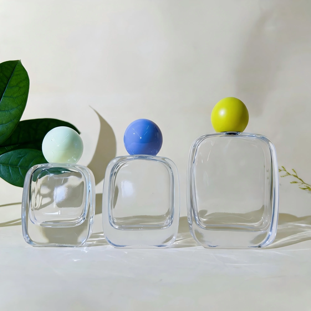 Wholesale Flat Empty Glass Perfume Bottle Luxury Perfume Spray Bottle